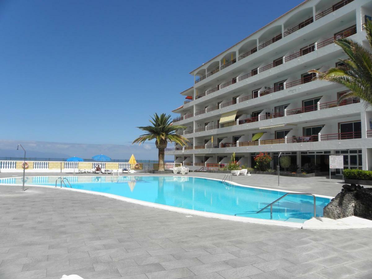 First Line Beach Apartment With Ocean View La Arena Puerto de Santiago  Exterior photo